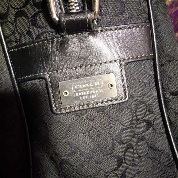 Vintage COACH Monogram canvas laptop case - Picture 6 of 10